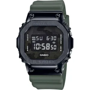 CASIO G-SHOCK METAL COVERED DIGITAL KHAKI & BLACK MEN WATCH GM-5600B-3JF