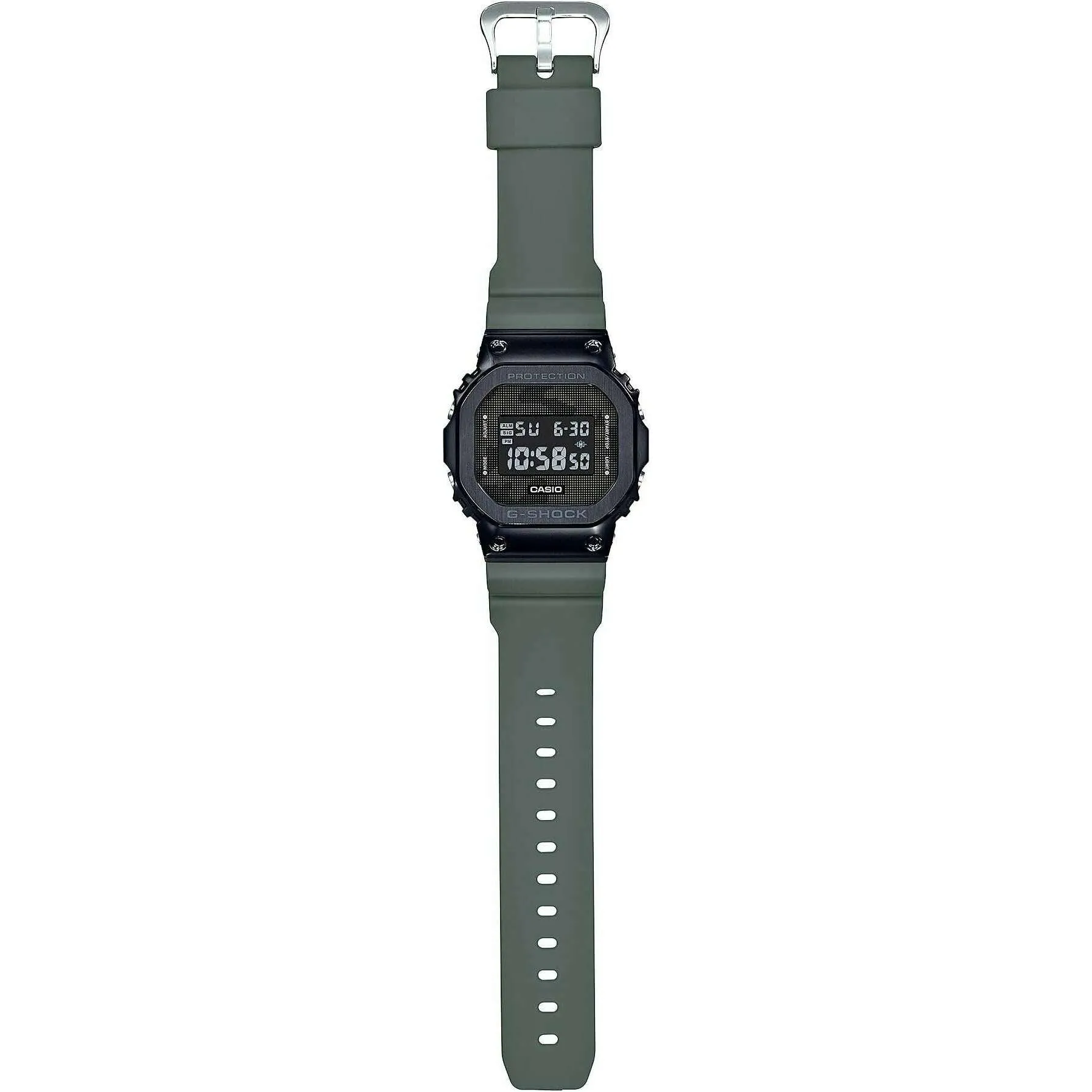 CASIO G-SHOCK METAL COVERED DIGITAL KHAKI & BLACK MEN WATCH GM-5600B-3JF