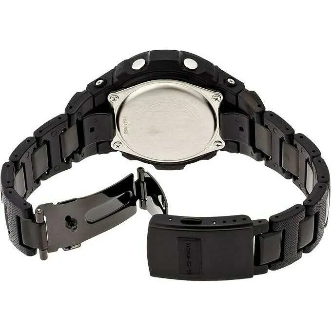 CASIO G-SHOCK RADIO SOLAR DAY-DATE ANALOG DIGITAL DIAL BLACK & BLUE MEN WATCH AWG-M100BC-2AJF