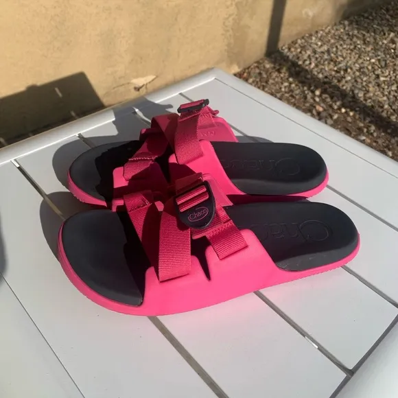 Chaco pink slip on summer shoes size 10