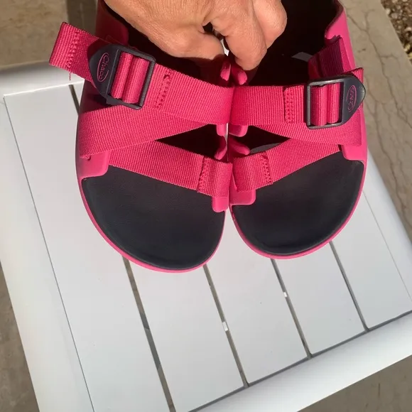 Chaco pink slip on summer shoes size 10