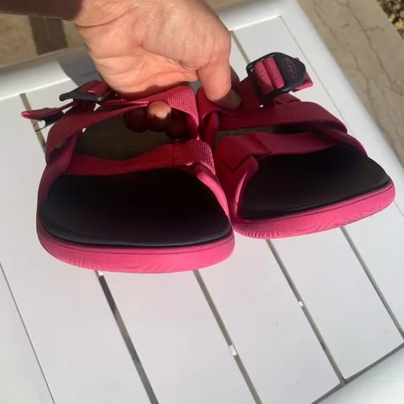 Chaco pink slip on summer shoes size 10