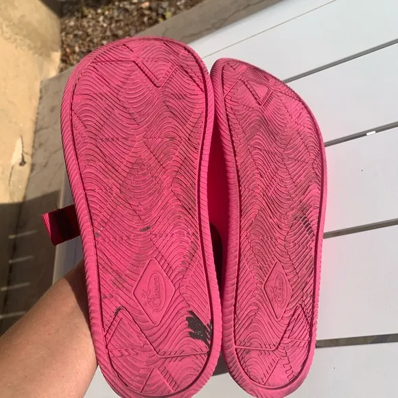Chaco pink slip on summer shoes size 10