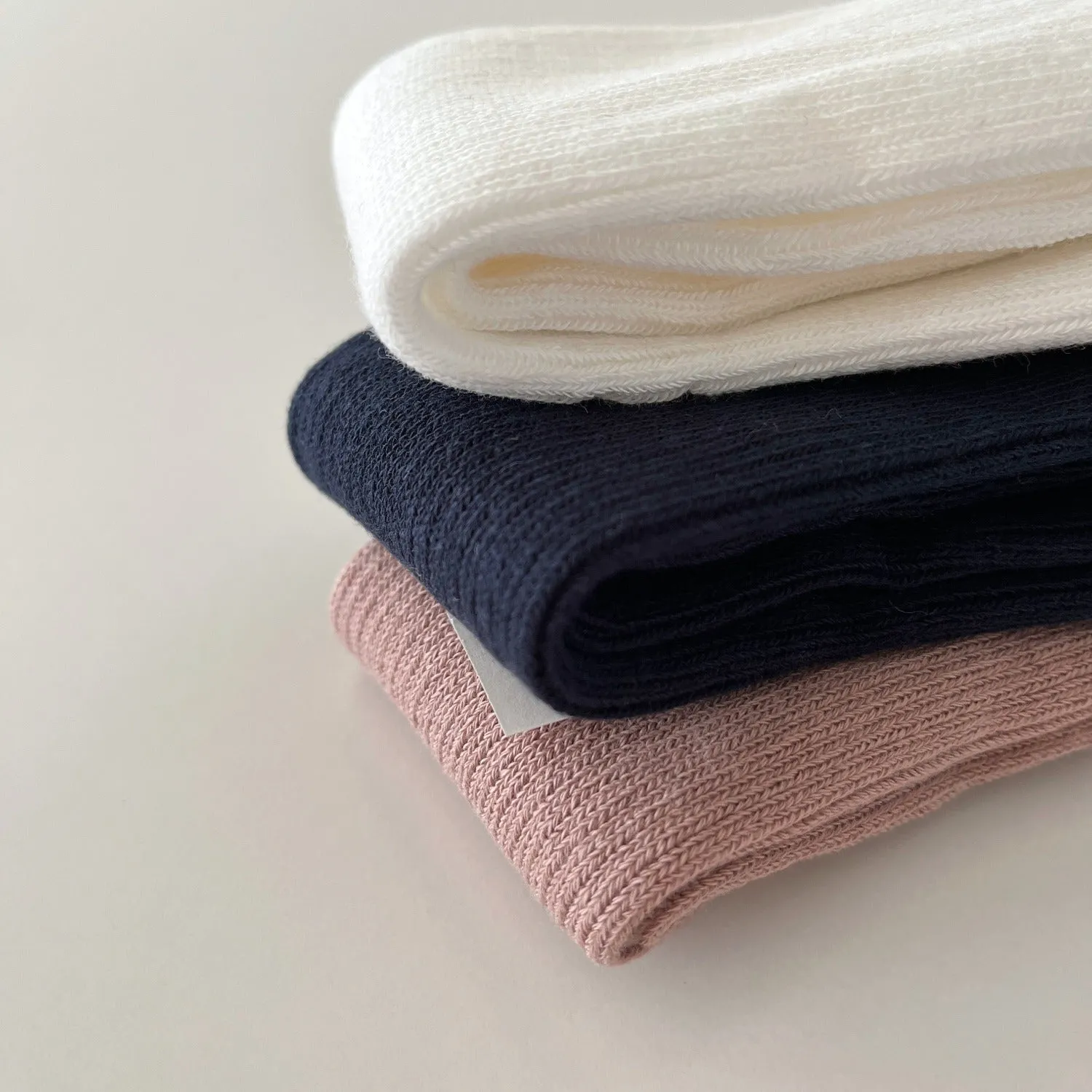 Classic Bow Knee Socks, Cream