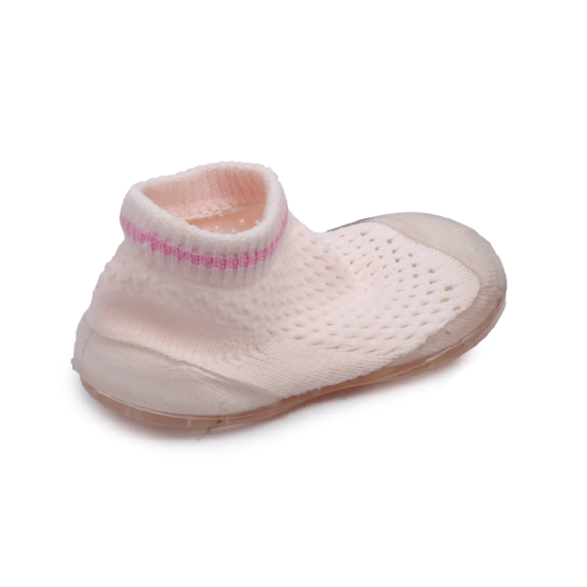 Comfy Knitted Pink Slip-On Shoes