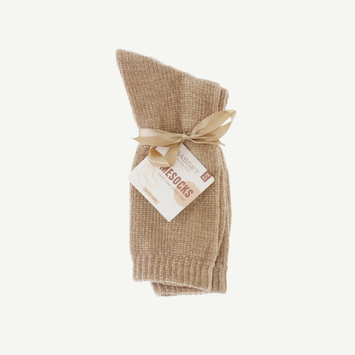 Dames Homesock Chenille 2-pack 15038 Light beige
