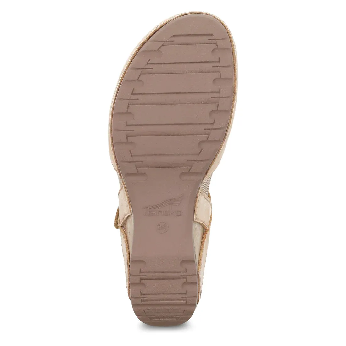 Dansko Women's Tiffani Sandal - Tan Milled Burnished