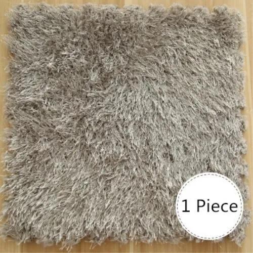 DIY Soft Plush No Slip Interlocking Shag Carpet Square