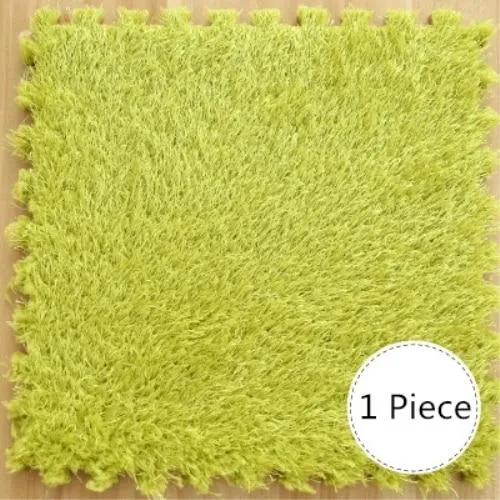 DIY Soft Plush No Slip Interlocking Shag Carpet Square