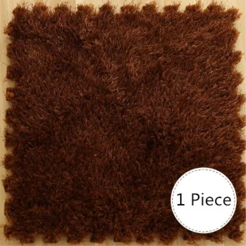 DIY Soft Plush No Slip Interlocking Shag Carpet Square