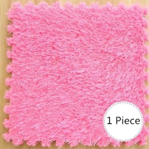 DIY Soft Plush No Slip Interlocking Shag Carpet Square