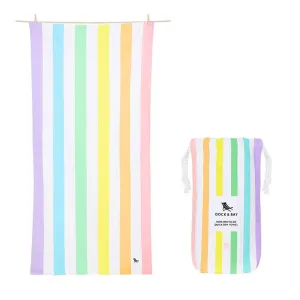 Dock & Bay Beach Towel Cabana Collection XL | Quick Dry | Unicorn Waves