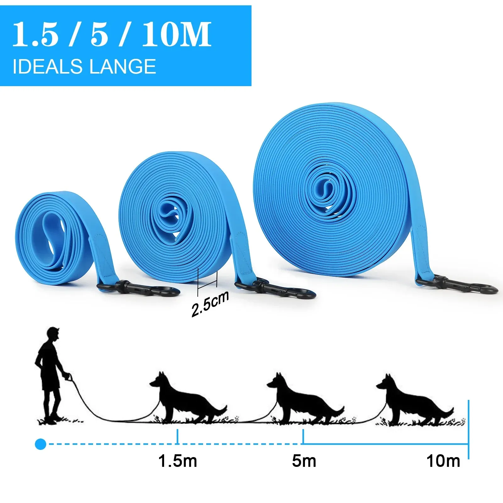 Durable Multicolor PVC Dog Leash