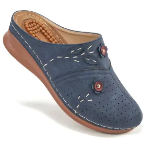 Ecetana Womens Mules & Clogs Comfort Slip On Sandal Shoes Closed Toe Sandals for Women