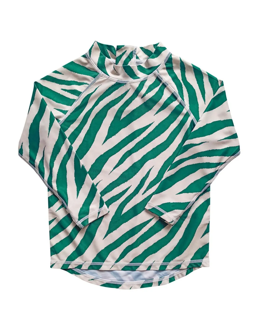 Electric Zebra Emerald Rash Top