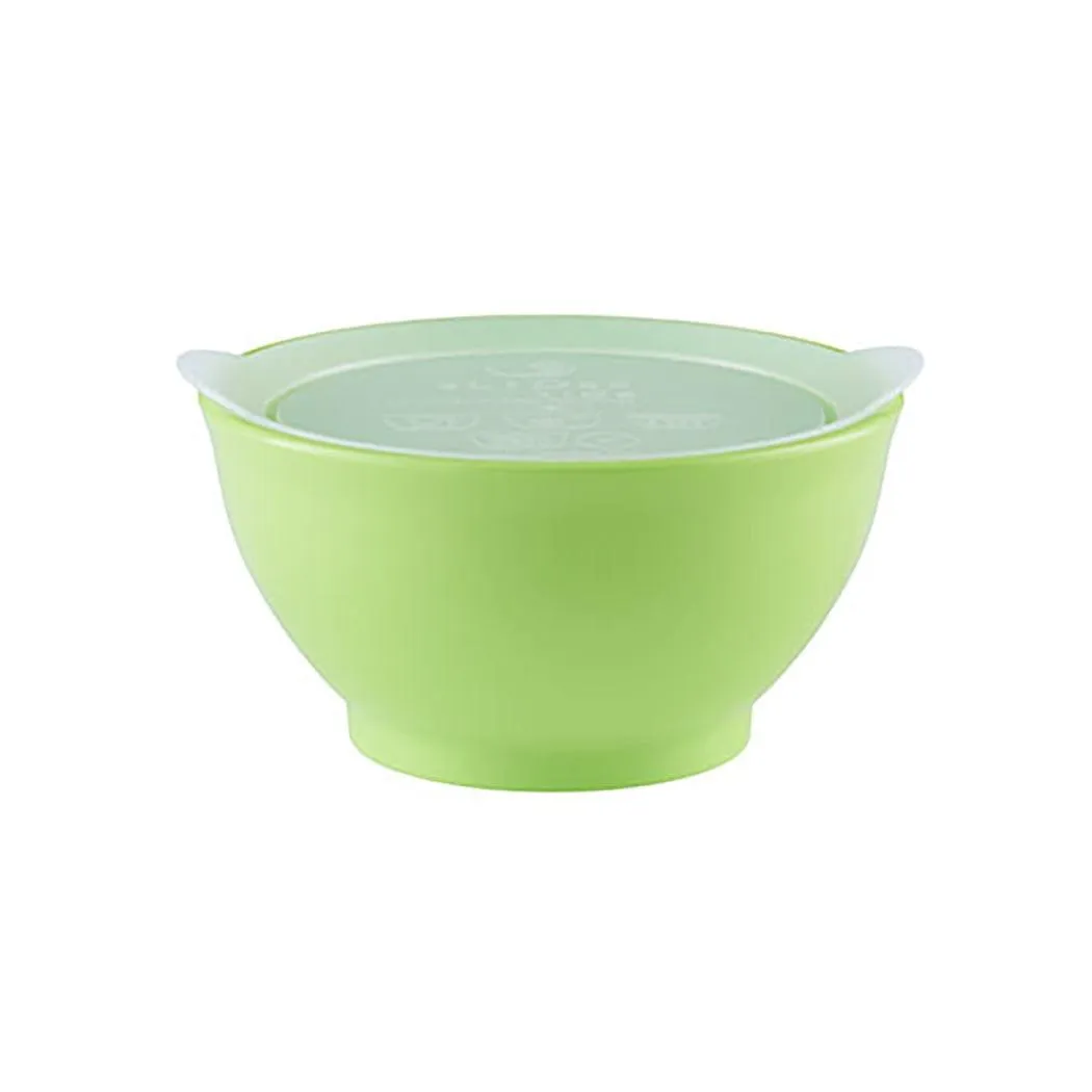 Elipse Kids Spill-Proof Anti-Slip Bowl Stage 1 | Single Pack with Lid Green
