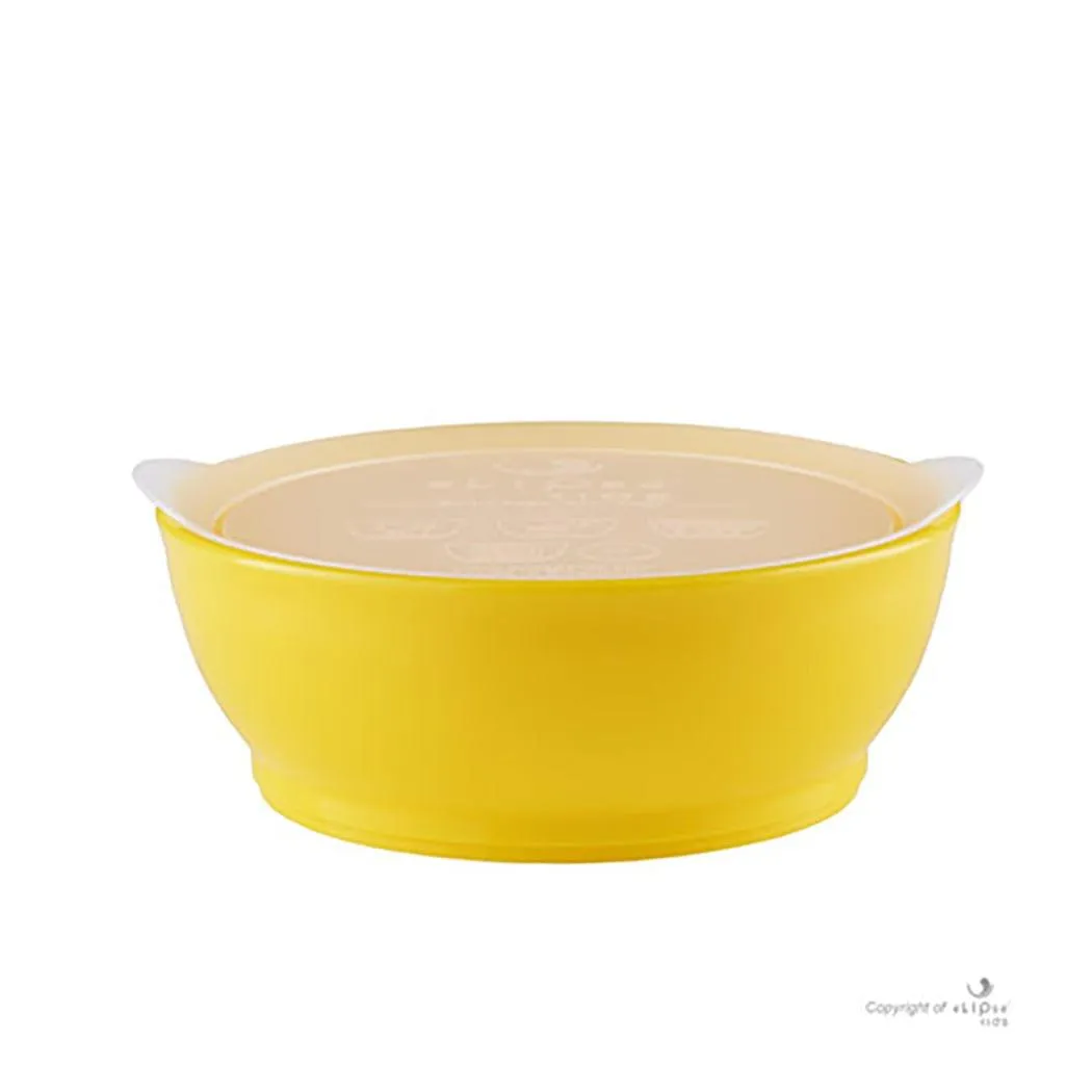 Elipse Kids Spill-Proof Anti-Slip Bowl Stage 3 12oz | Single Pack with Lid Green