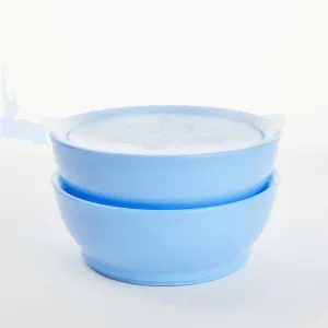 Elipse Kids Spill-Proof Anti-Slip Bowl Stage 3 12oz | Twin Pack with Lid Green