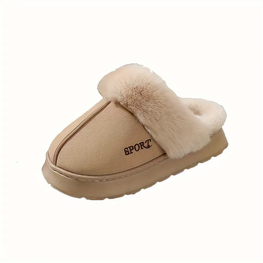 Emma – Gezellige Dames Winterslippers, Met Pluche Voering en Antislip Dikke Zool