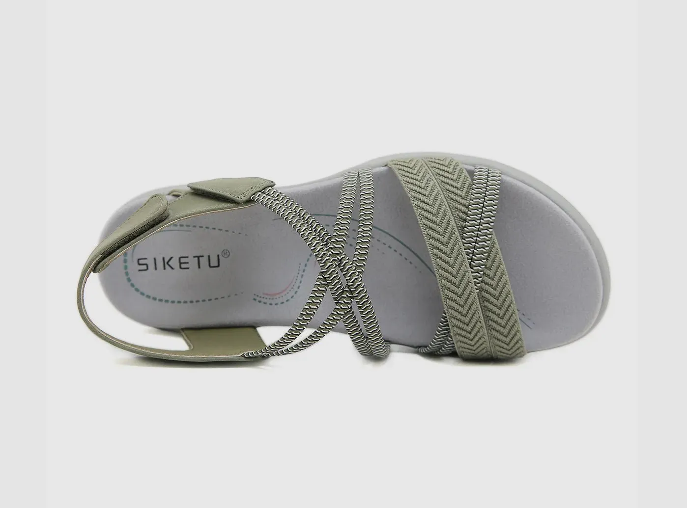 FitVille Women's Criss Cross Strap Sandals