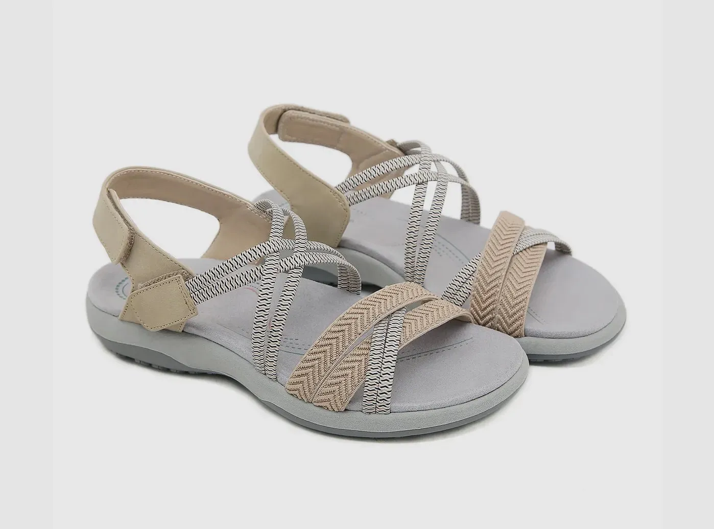 FitVille Women's Criss Cross Strap Sandals
