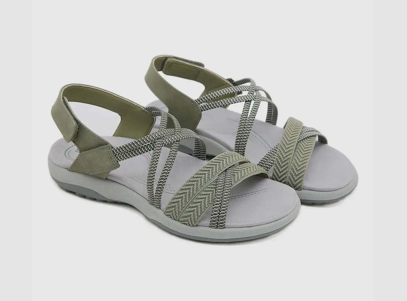 FitVille Women's Criss Cross Strap Sandals
