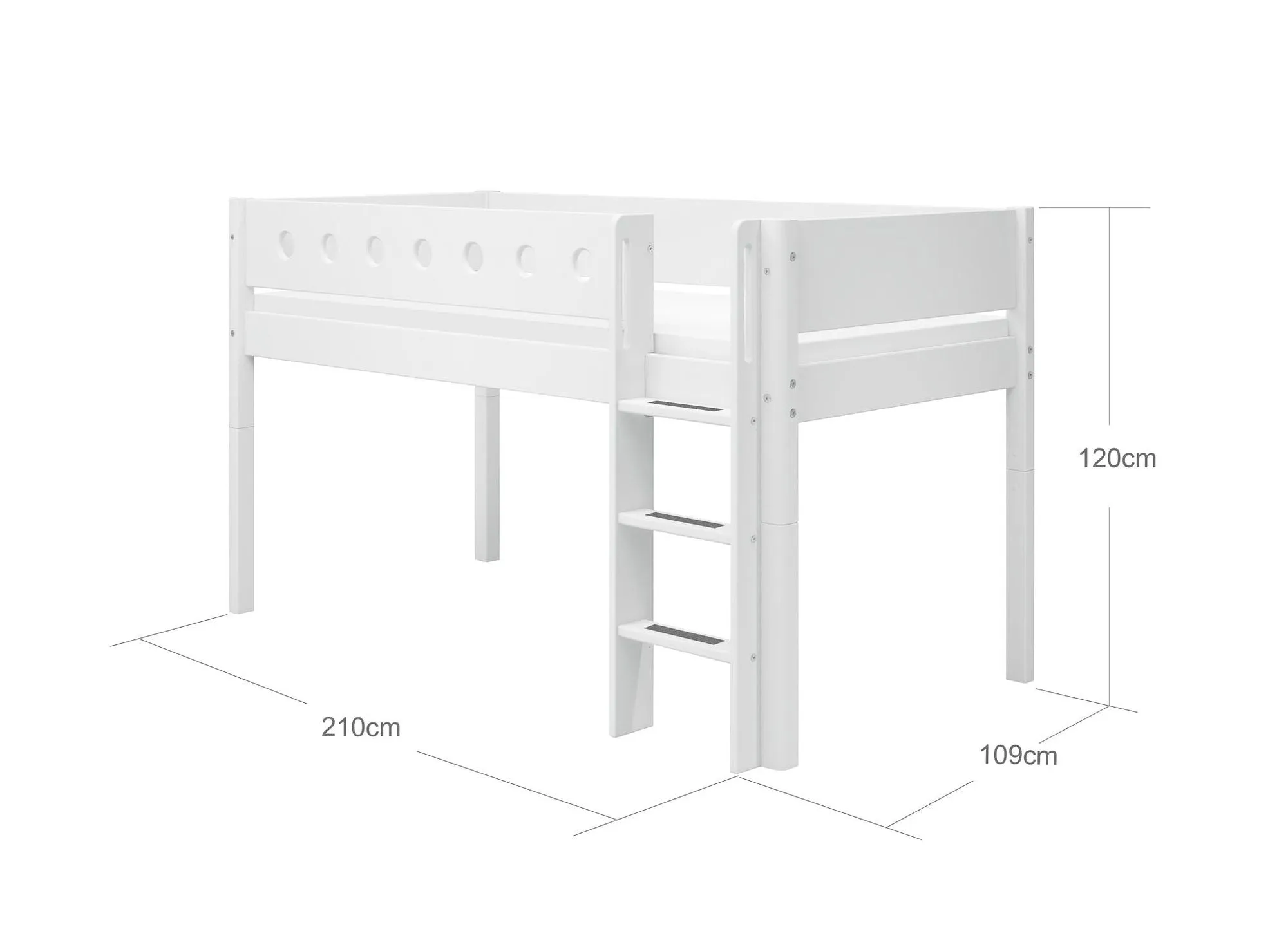 Flexa Mid High Seng m. Lige Stige 
