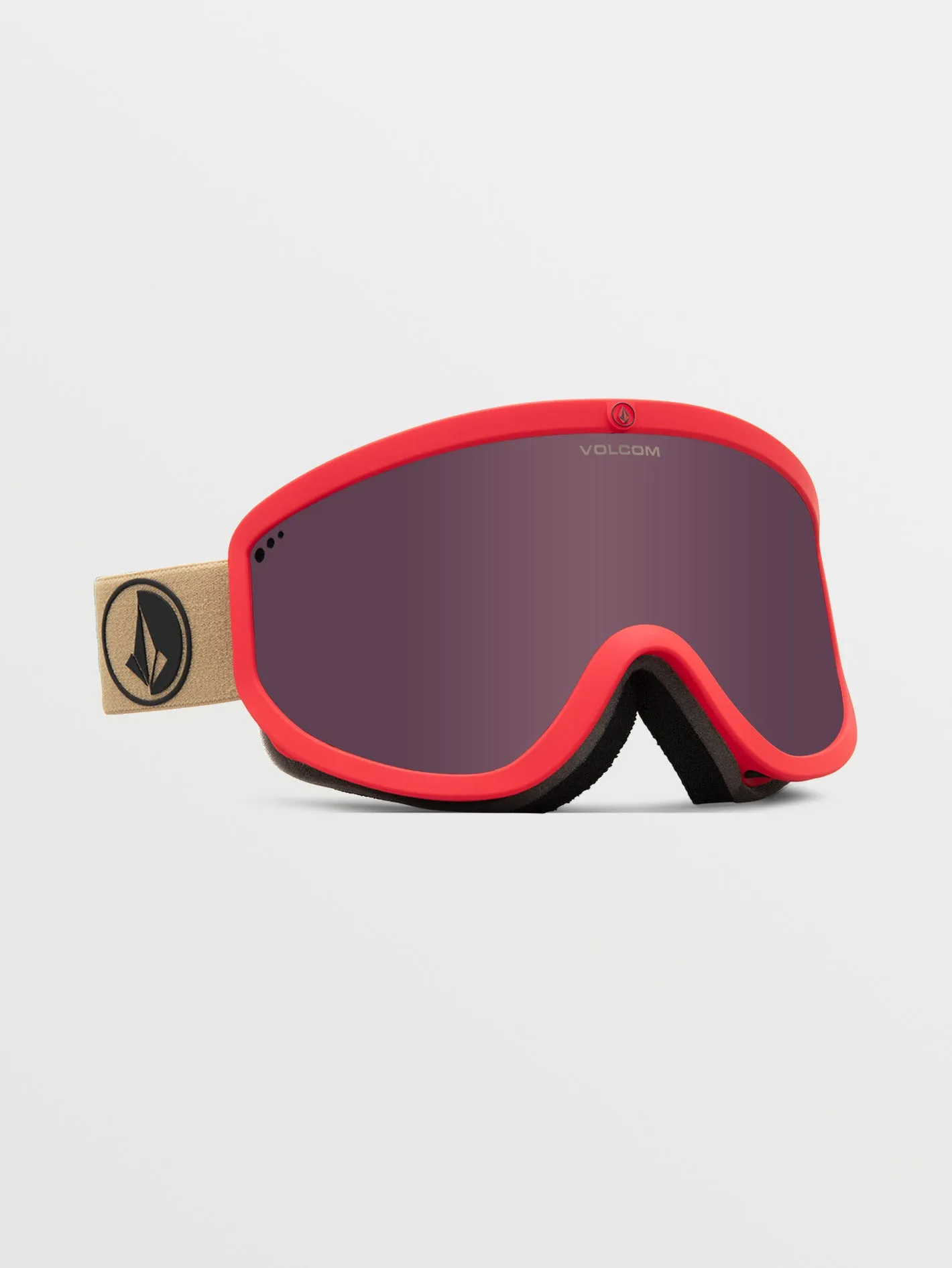 Footprints Orange Shock/Sand Goggle (  Bonus Lens - Yellow) - LIGHT BRONZE