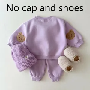 Fuzzy Bear Patchwork Tracksuit