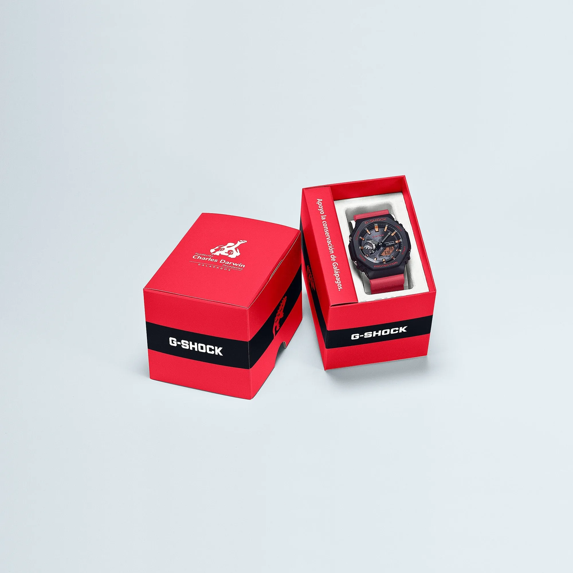 G-Shock Charles Darwin Foundation Galápagos Marine Iguana Black Red Tough Solar Watch GAB2100CD1A4
