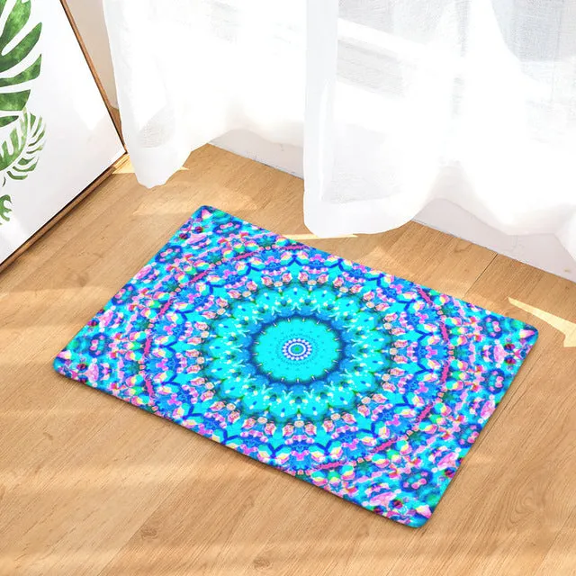 Geometric Print Anti-slip Door Mat - 28 Designs