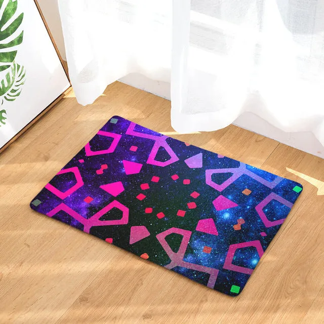 Geometric Print Anti-slip Door Mat - 28 Designs