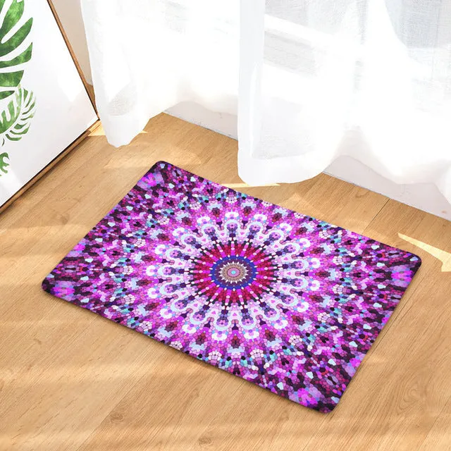 Geometric Print Anti-slip Door Mat - 28 Designs