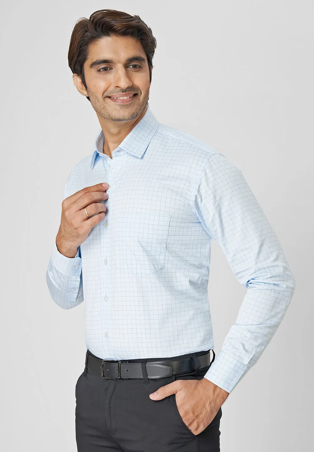 Giza Pure Cotton Formal-Regular Fit Shirt - 39090