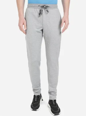 Grey Melange Solid Regular Fit Track Pant | JadeBlue