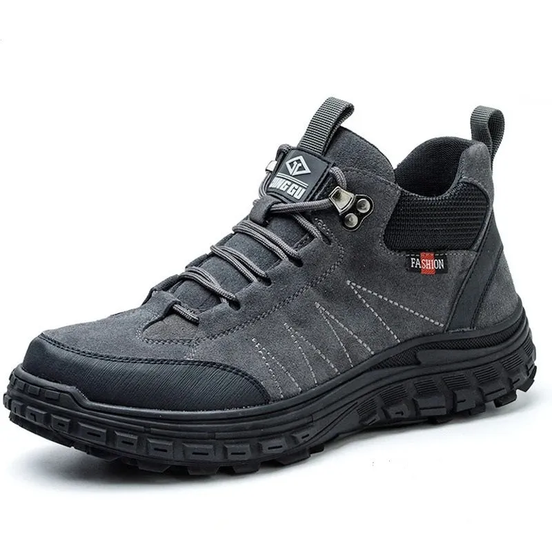 GS Safe Work | Comfortabele veiligheidsschoenen met stalen neus en antislip zool voor heren