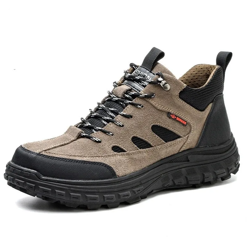 GS Safe Work | Comfortabele veiligheidsschoenen met stalen neus en antislip zool voor heren