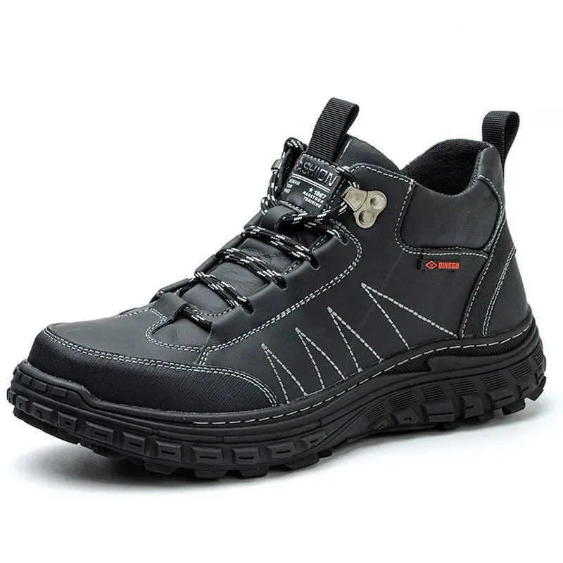 GS Safe Work | Comfortabele veiligheidsschoenen met stalen neus en antislip zool voor heren