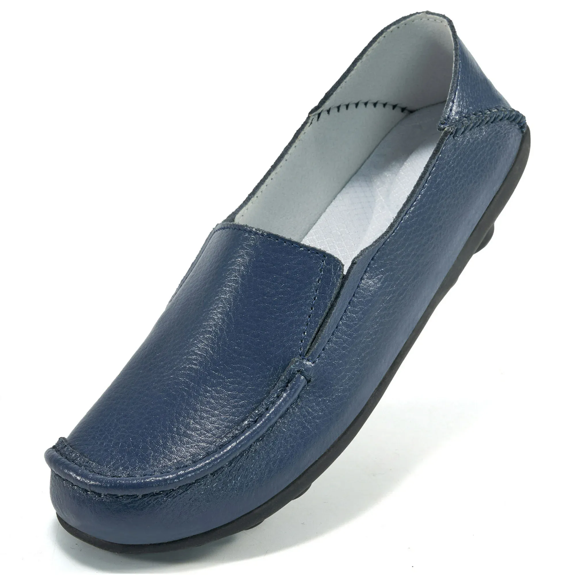 Harence Loafers Womens Flats Comfort Walking Shoes Woman Casual Sneakers No-Slip Leather Dress Shoe