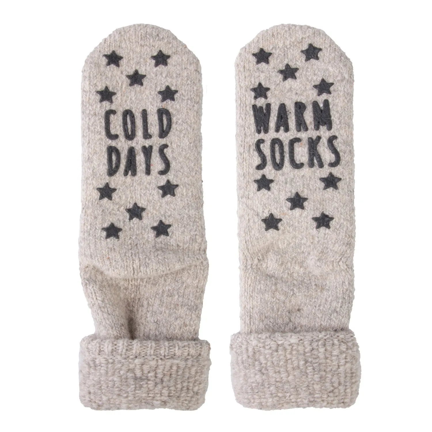 Huissok Antislip TEKST 15030 L Grijs