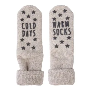Huissok Antislip TEKST 15030 L Grijs