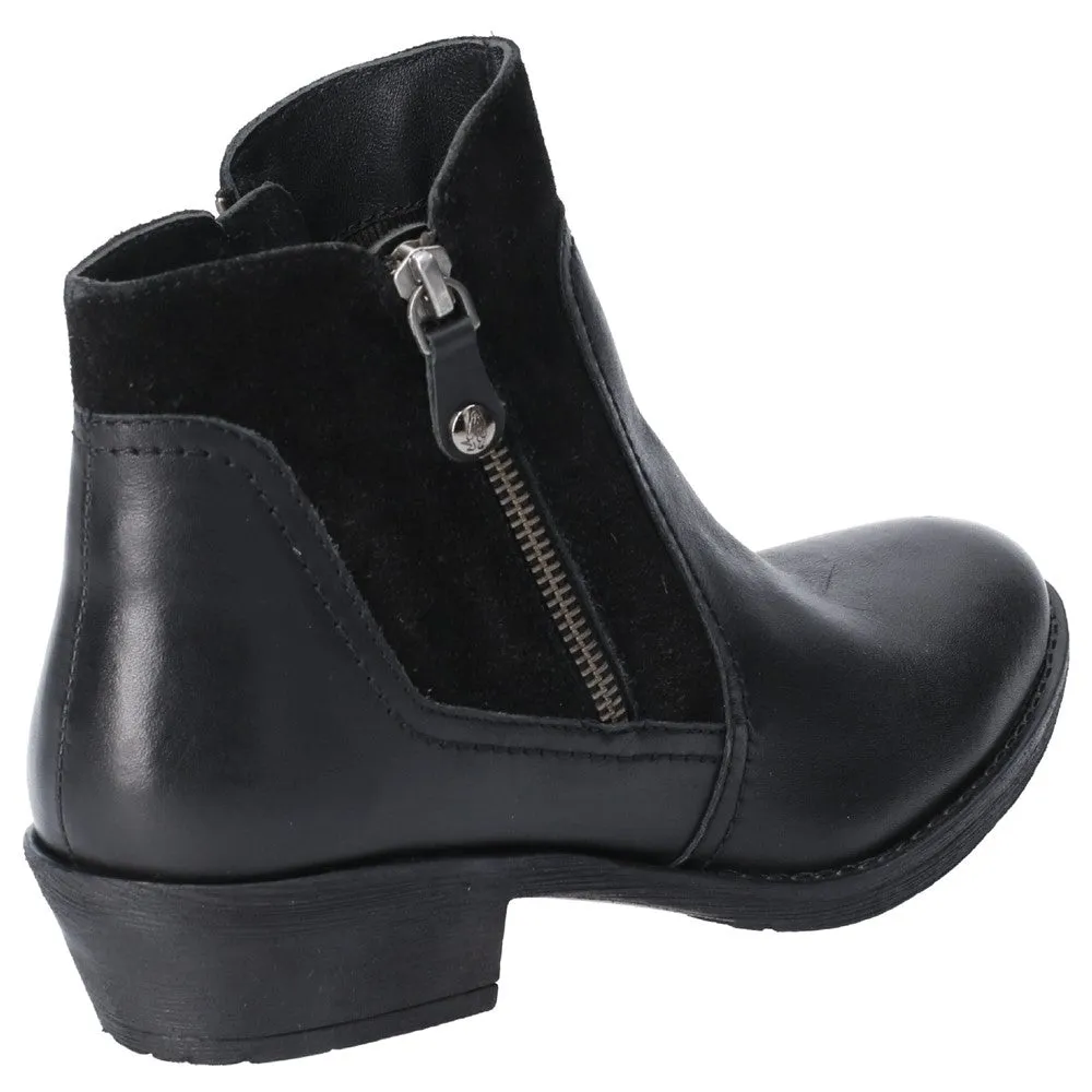 Hush Puppies Isla Zip Up Ankle Boot