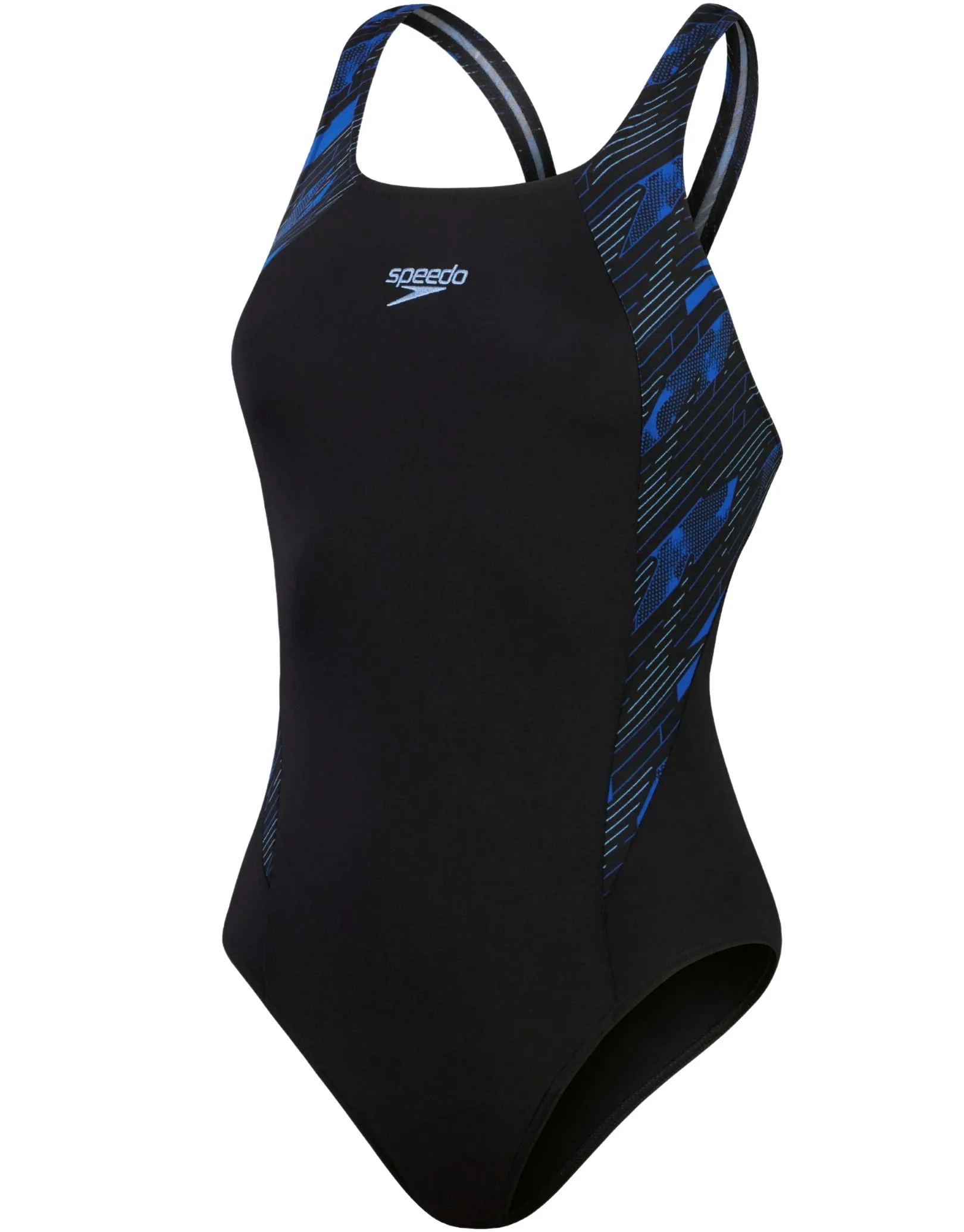 Hyperboom Splice Muscleback Swimsuit - Black/Blue