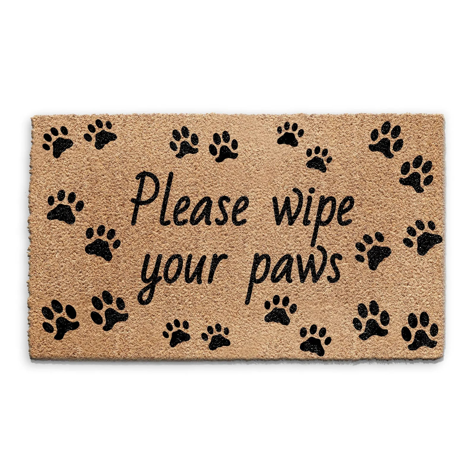 Indoor Doormat Please Wipe Your Paws Dog Mat