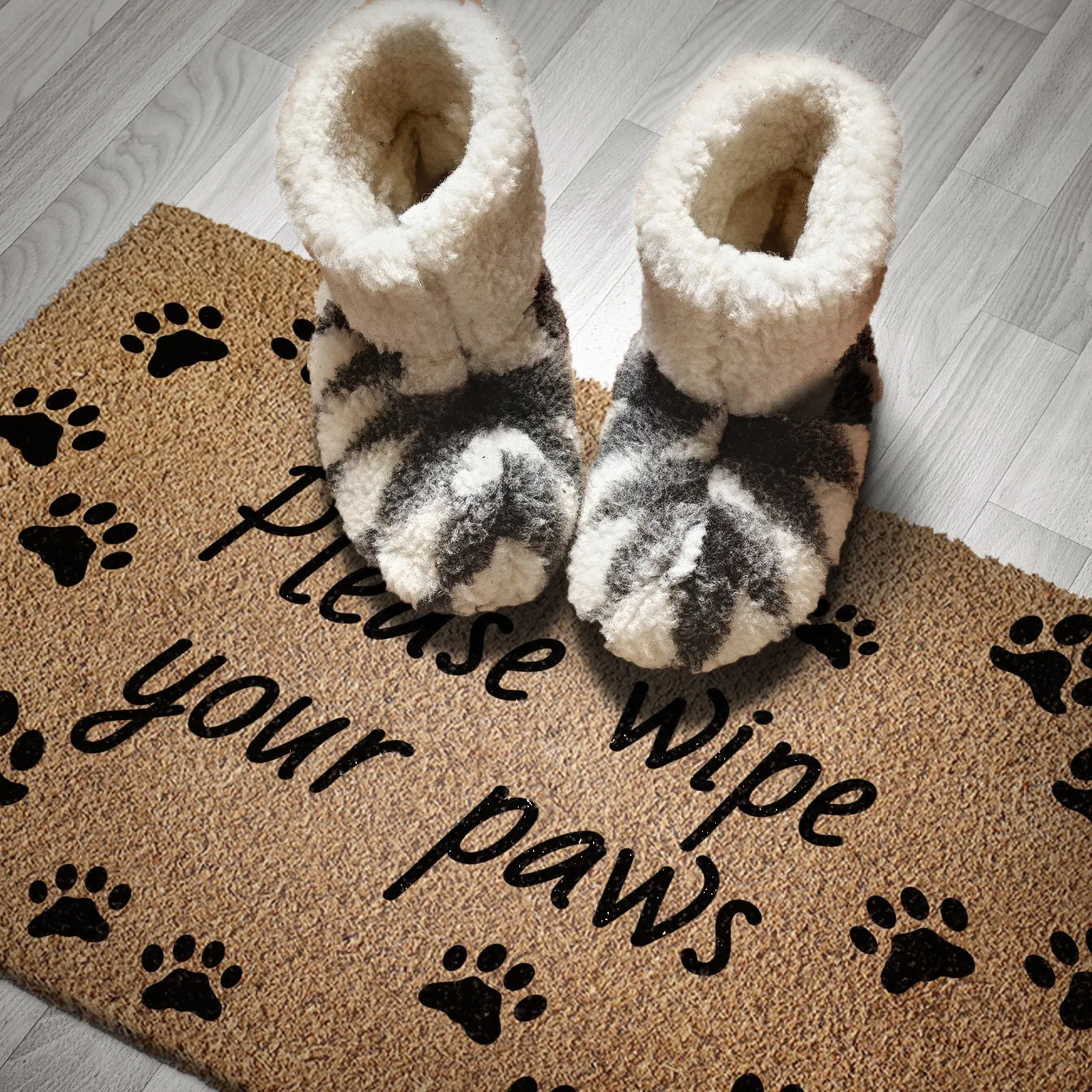 Indoor Doormat Please Wipe Your Paws Dog Mat