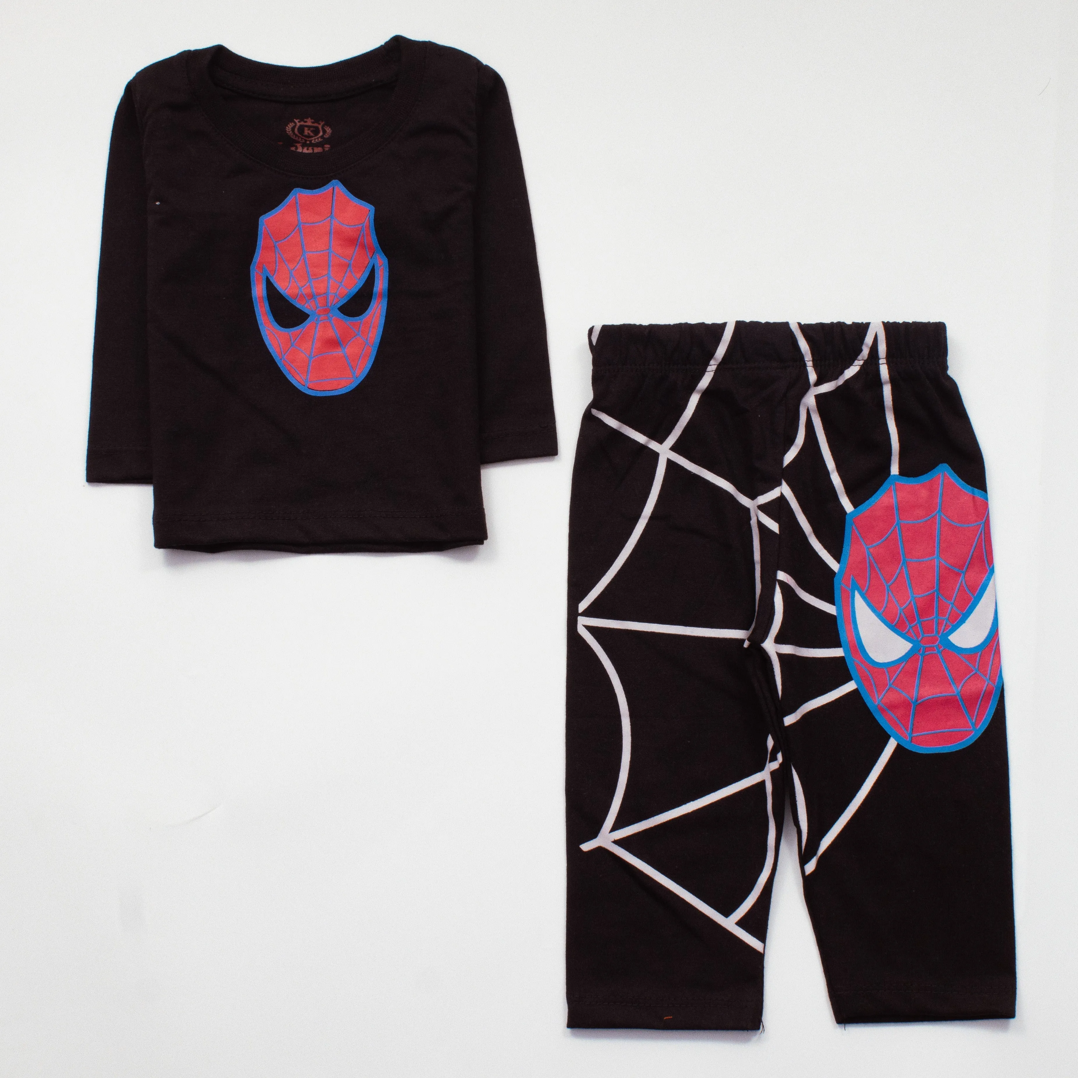 Infant Baba Printed Full Sleeve Suit (Spider)