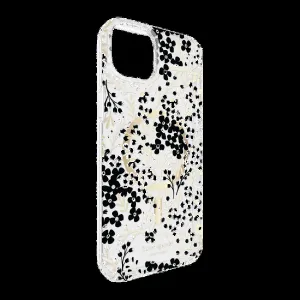 iPhone 15 Plus/14 Plus Kate Spade Protective Hardshell MagSafe Case - Black/White (Multi Floral)