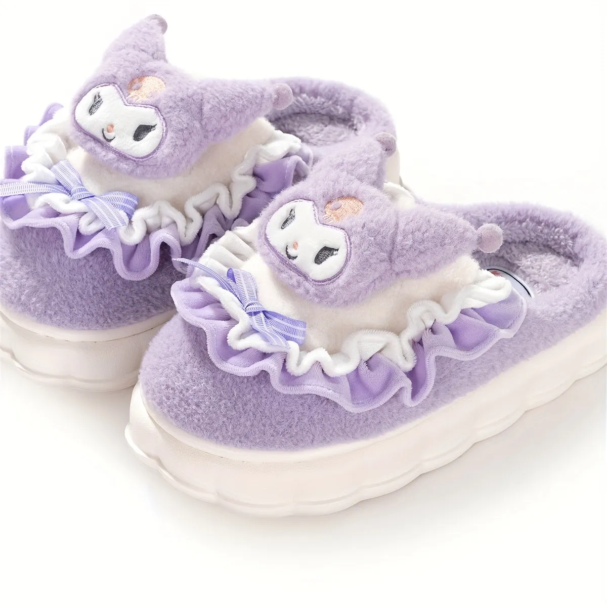 Jade - Cartoon Pluizige Pantoffels, Antislip Slaapkamer Slippers