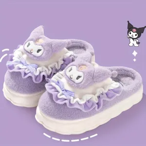 Jade - Cartoon Pluizige Pantoffels, Antislip Slaapkamer Slippers