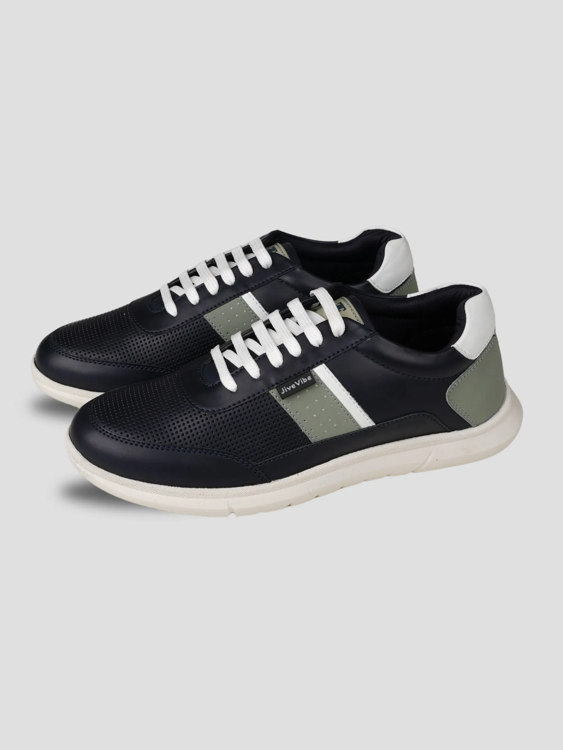 JiveVibe Men’s Synthetic Sneakers - Trendy & Comfortable